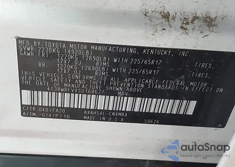 2025 Toyota Rav4 Hybrid Xle from USA, damaged, VIN 4T3RWRFVXSU168627